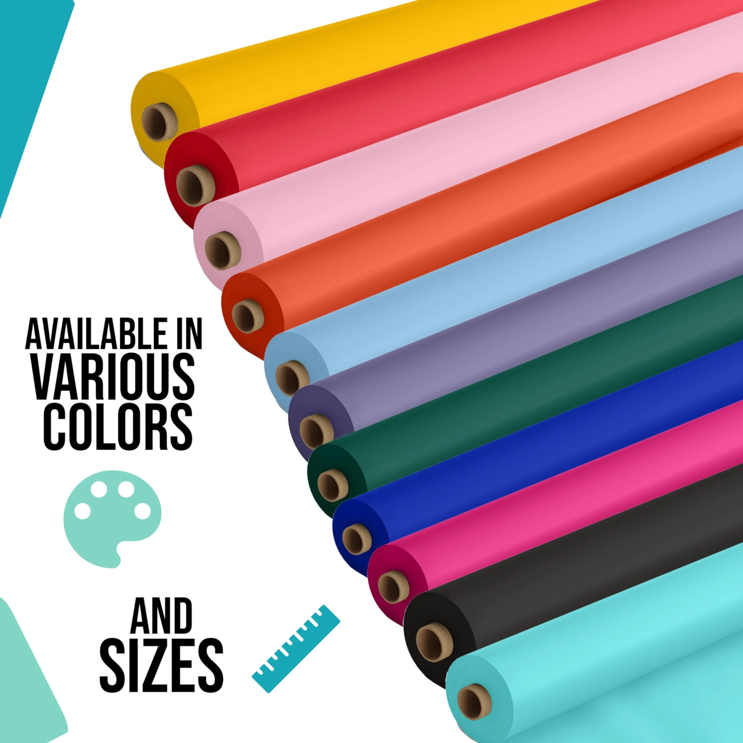 40 In. x 100 Ft. Peach Table Roll