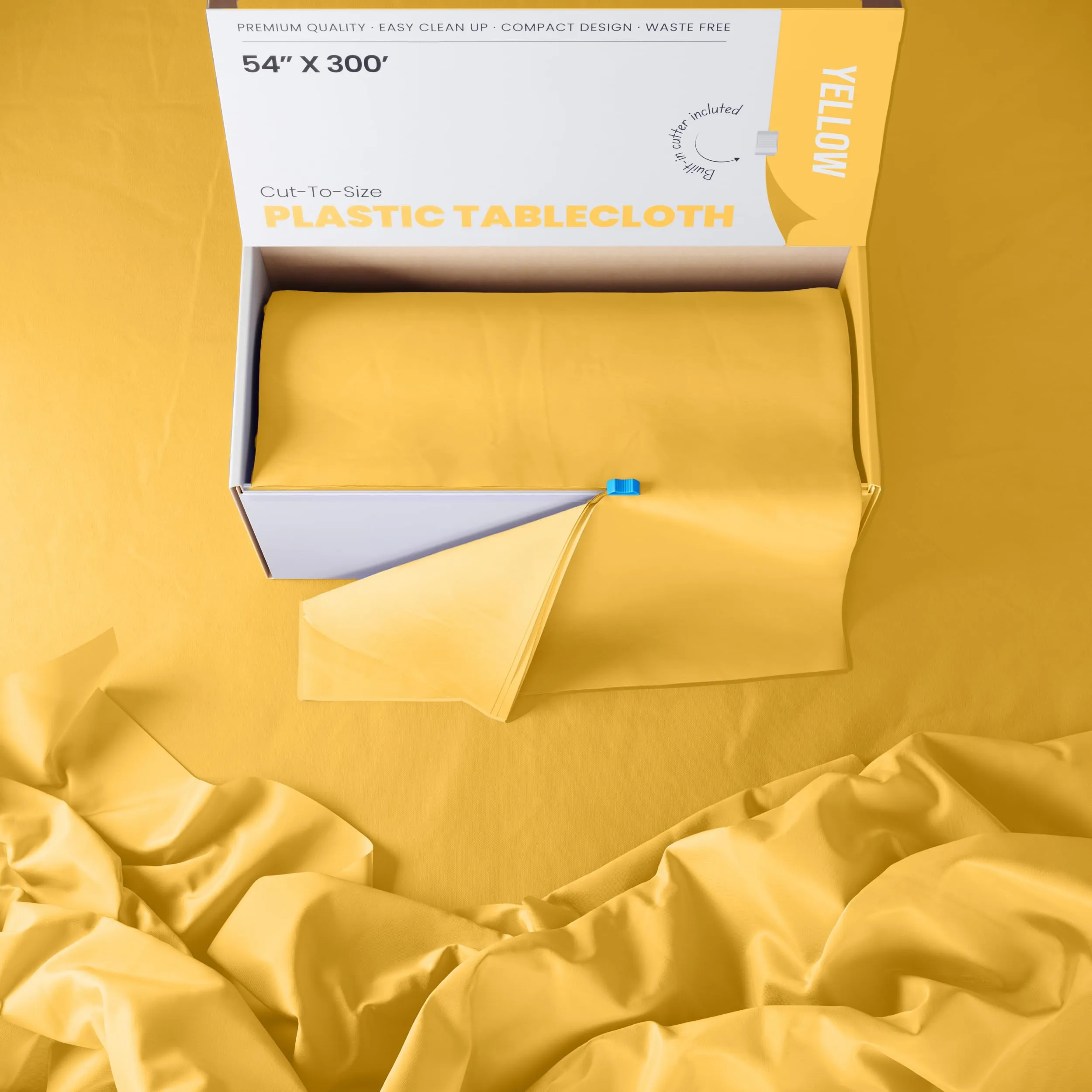 54 In. x 300 Ft. Cut To Size Table Roll | Yellow