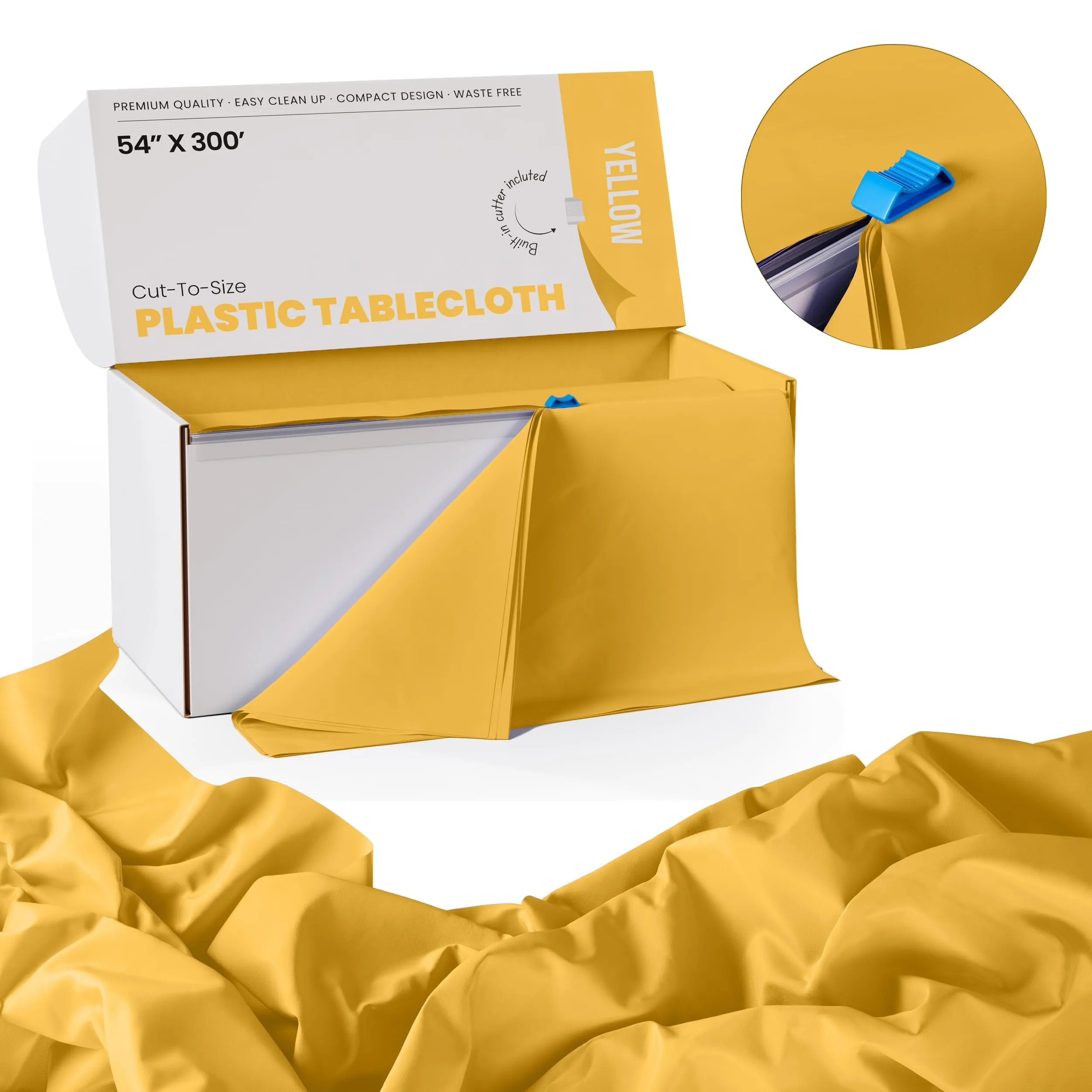 54 In. x 300 Ft. Cut To Size Table Roll | Yellow