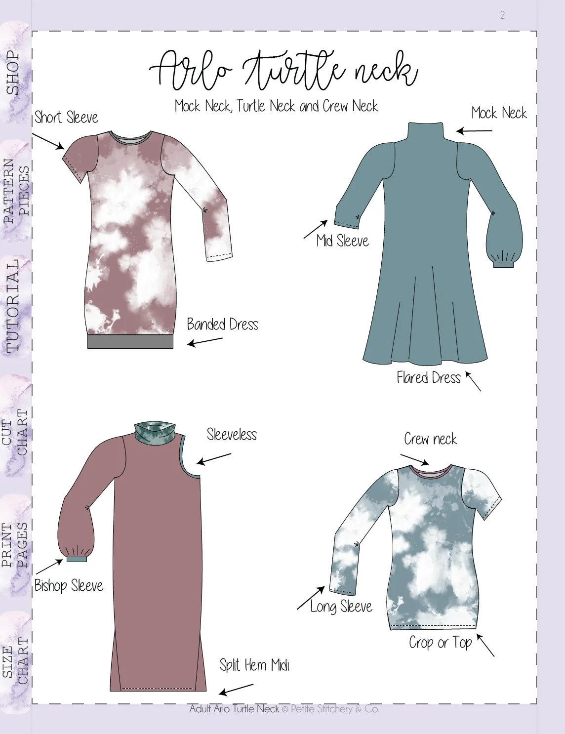 Adult Arlo Turtleneck Top & Dress
