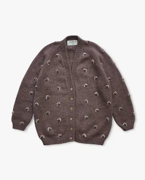 Adult Flora cardigan | faded rose