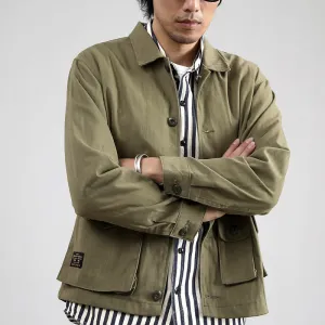 American Retro Loose Multi-Port Cargo Jacket