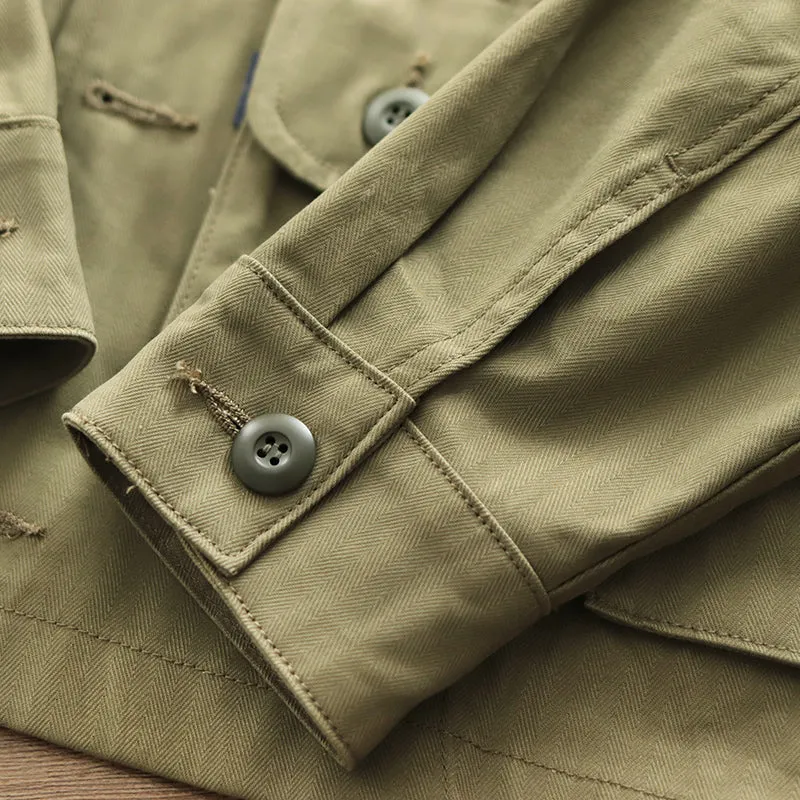 American Retro Loose Multi-Port Cargo Jacket