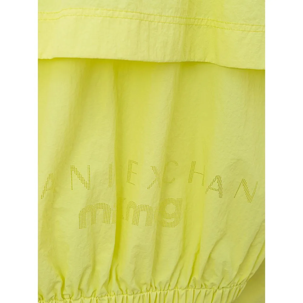 Armani Exchange Chic Yellow Polyamide Jacket