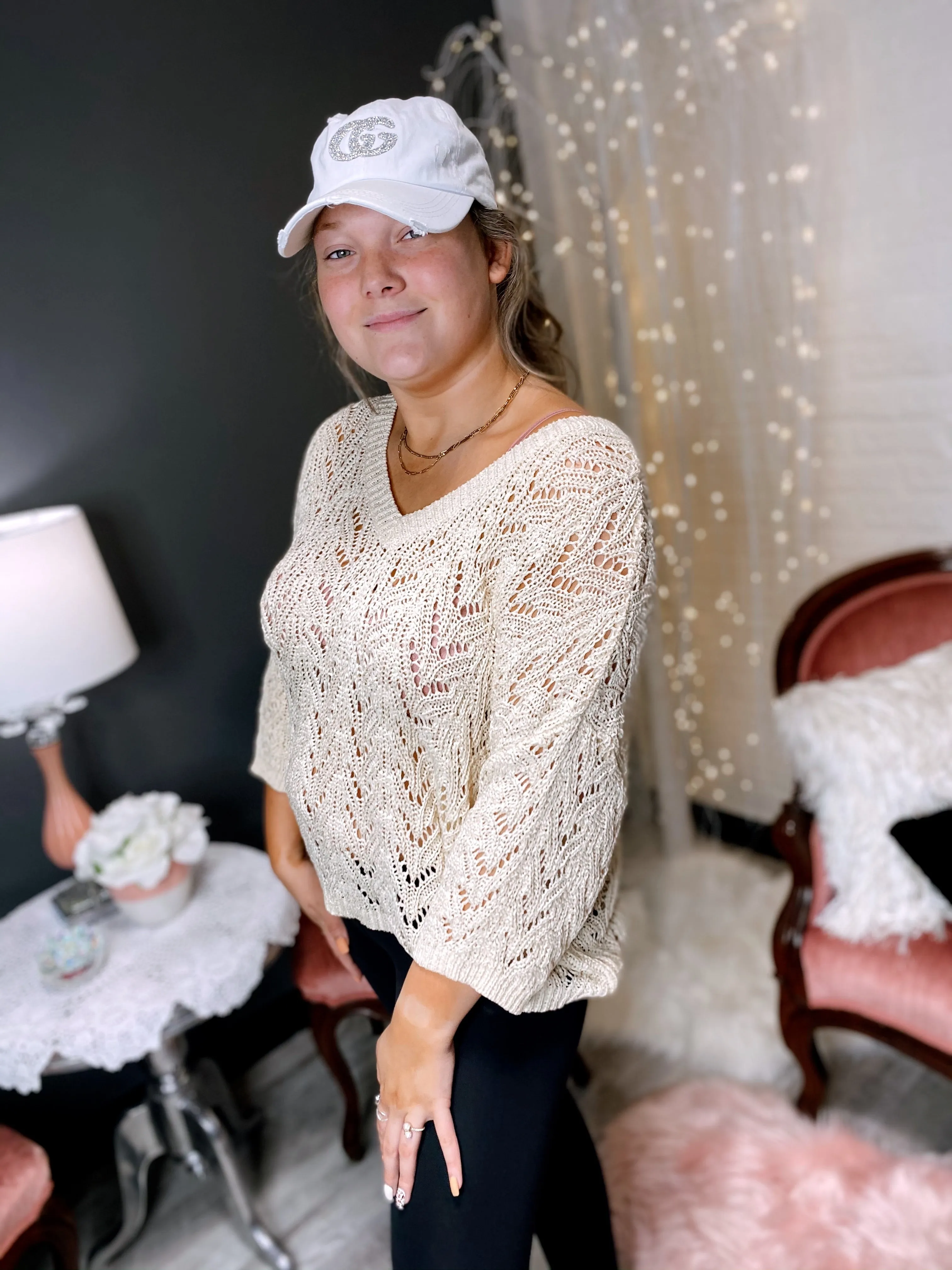 BEIGE LIGHTWEIGHT SWEATER