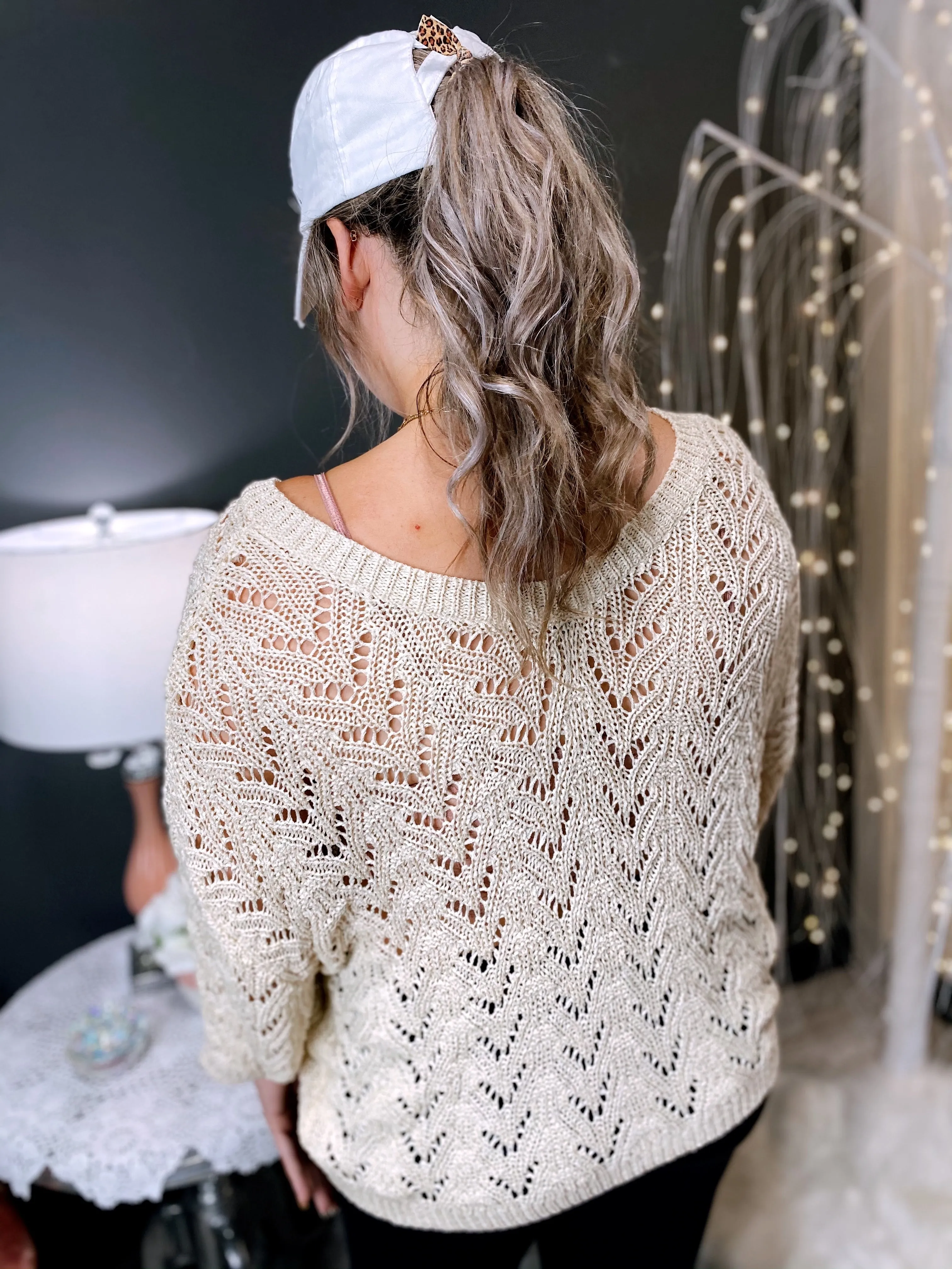 BEIGE LIGHTWEIGHT SWEATER