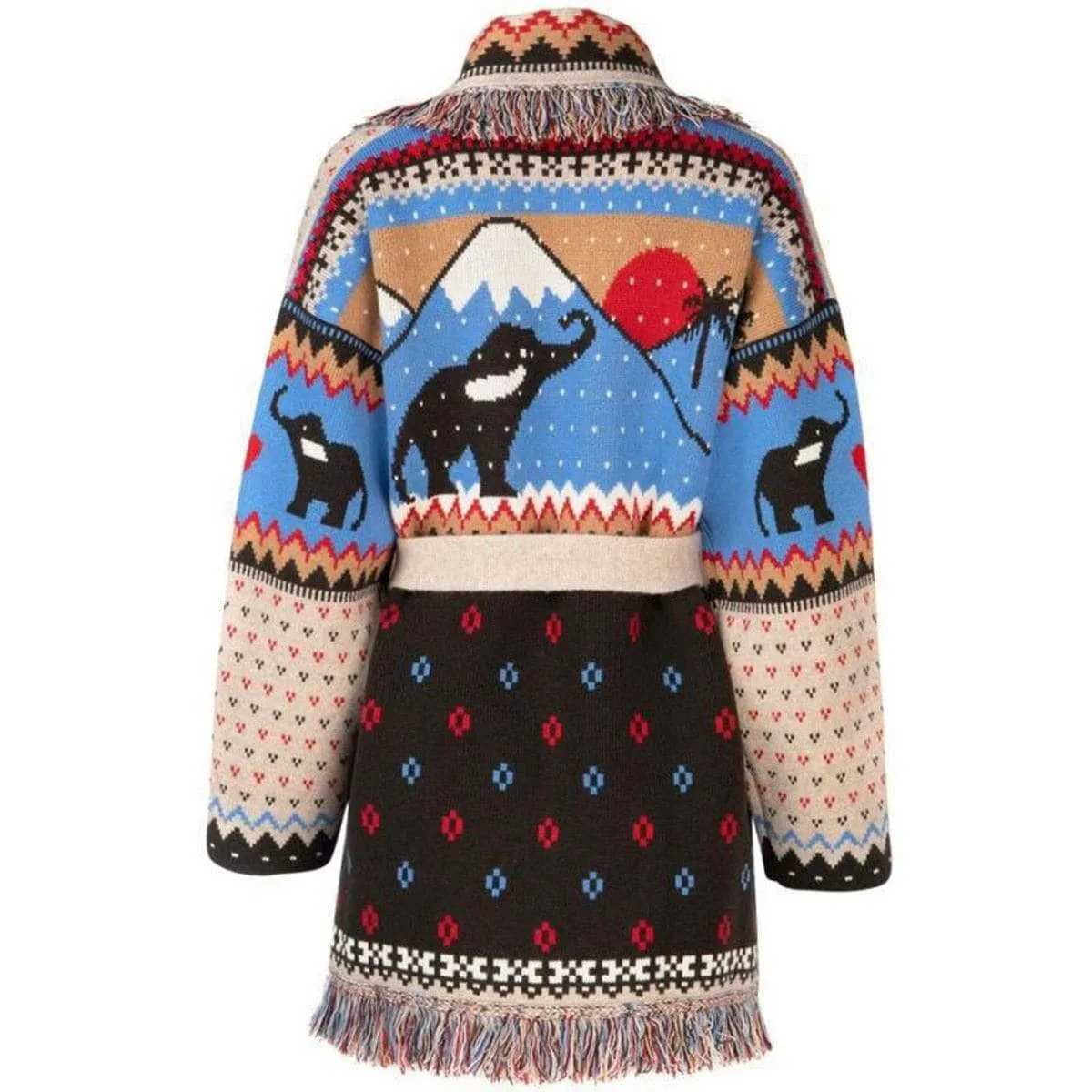 Bohemian Relaxed fit fringe Cardigan