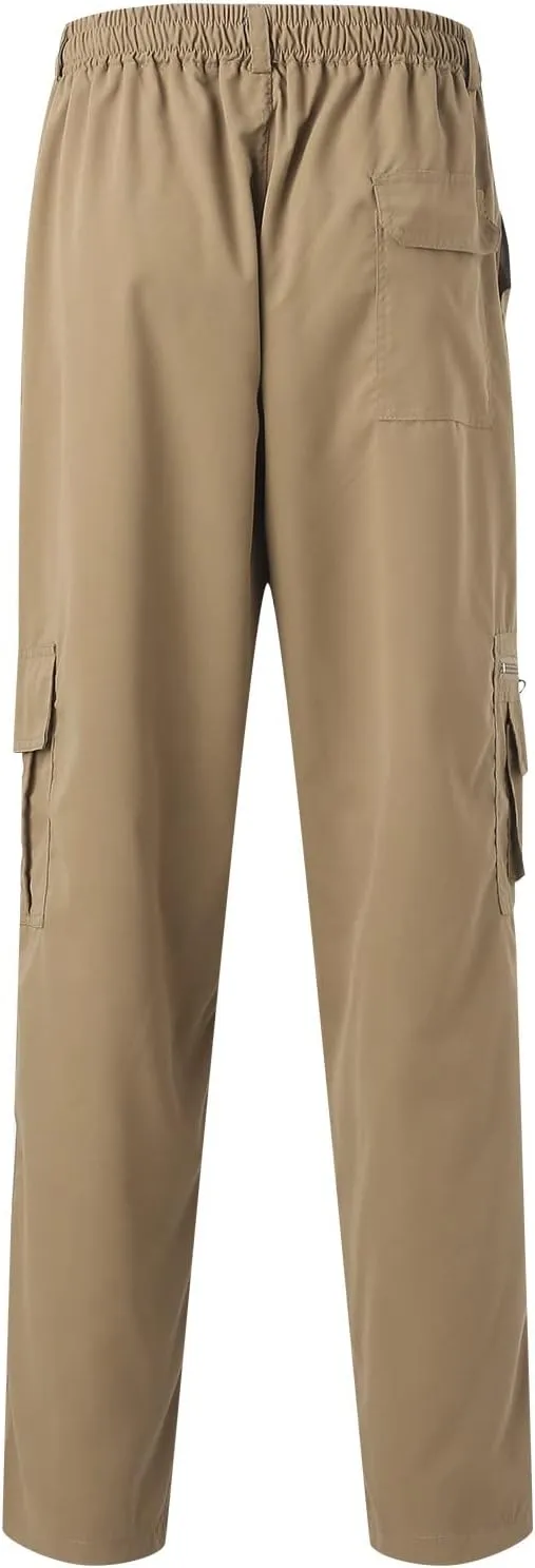 Cargo Pants for Men Big and Tall, Athletic Workout Trouser Casual Cargo Pants Fleece Joggers Sweat Pants for Men Mens