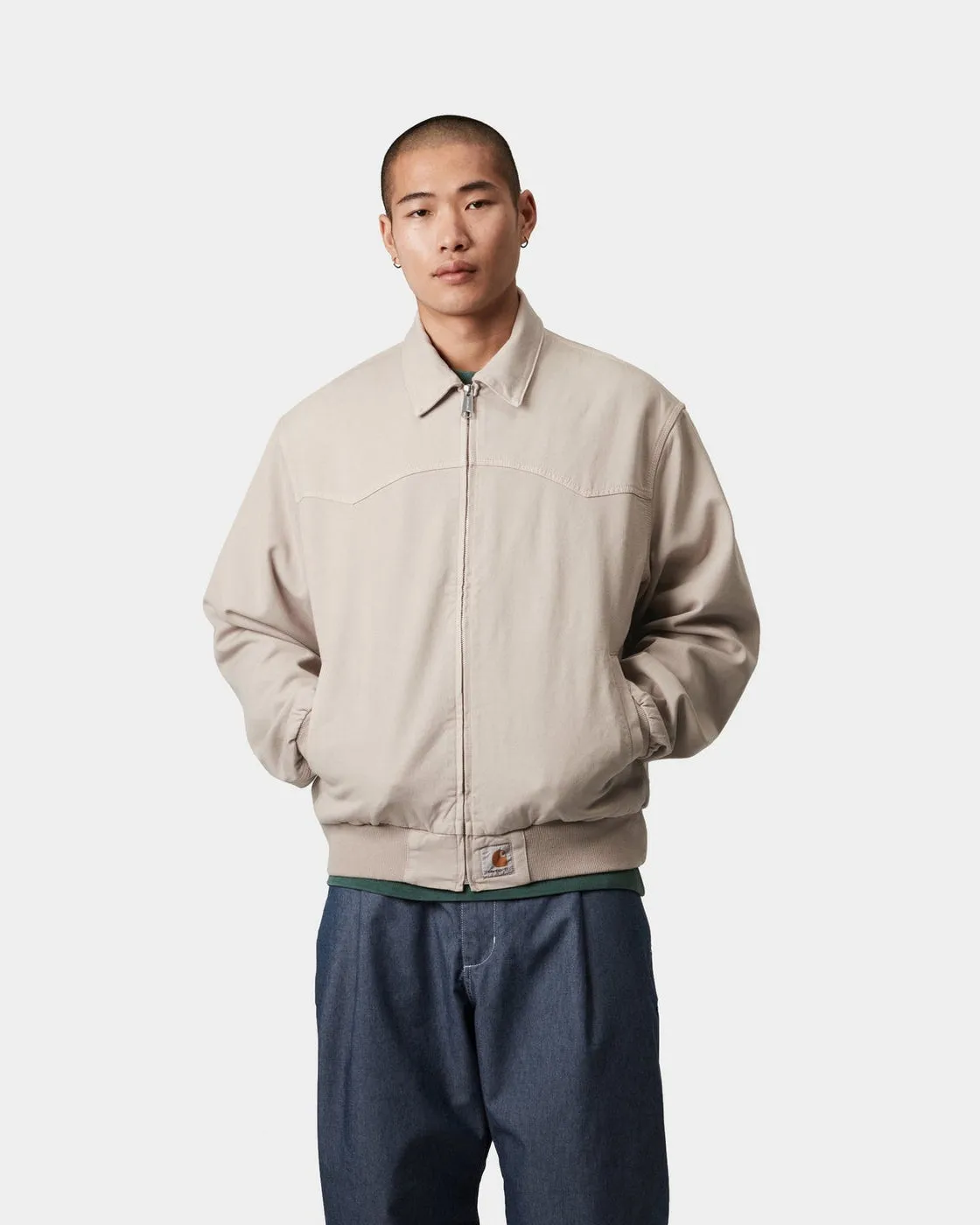 Carhartt WIP OG Santa Fe Jacket - Dusky Beige Garment Dyed