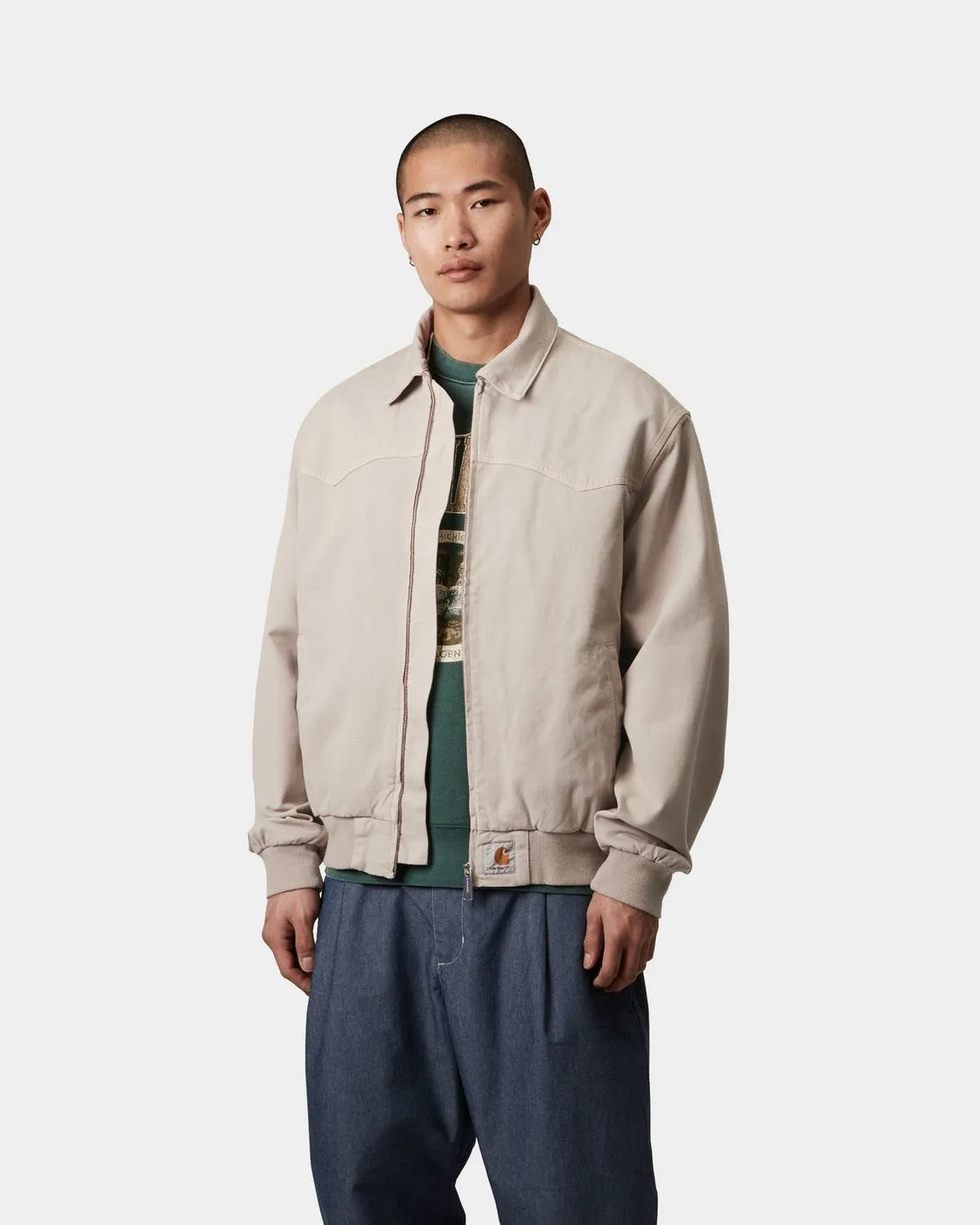 Carhartt WIP OG Santa Fe Jacket - Dusky Beige Garment Dyed