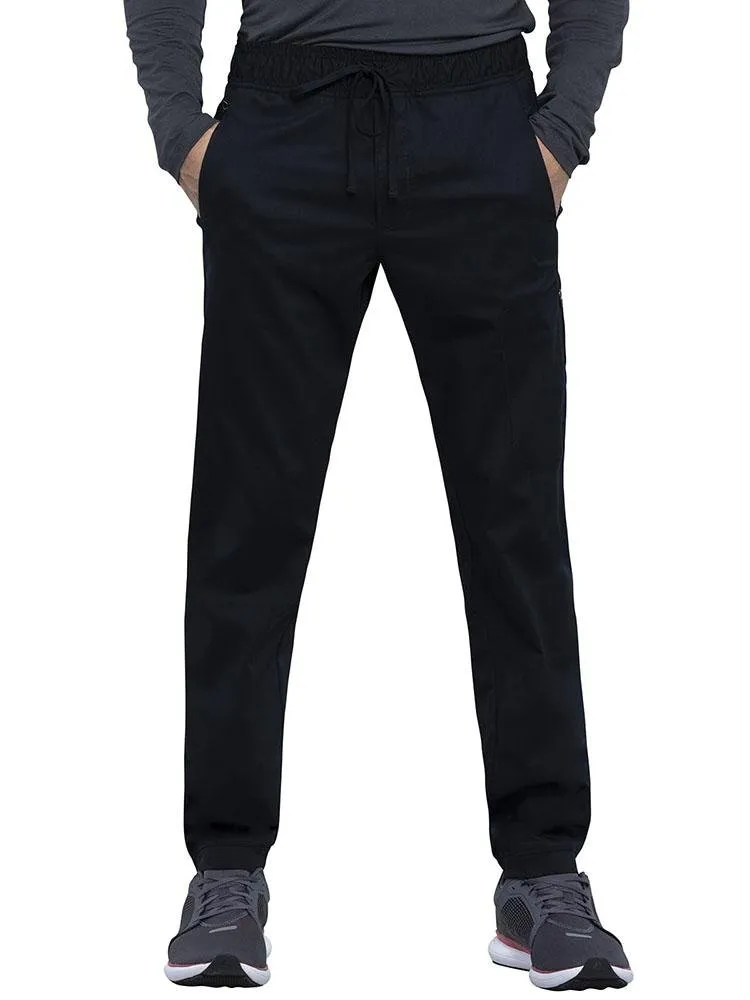 Cherokee Workwear Revolution Men's Jogger Scrub Pant | Black