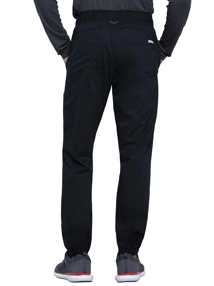 Cherokee Workwear Revolution Men's Jogger Scrub Pant | Black