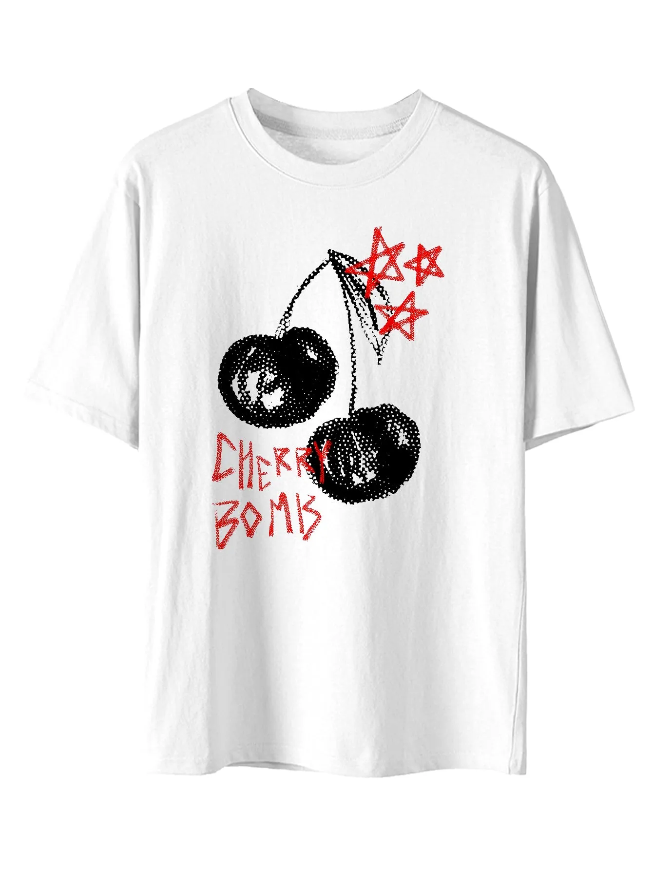 Cherry Bomb Printed Men's Fashion Short Sleeve T-shirt