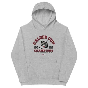 Chicago Wolves 2022 Calder Cup Champions Arch Youth Pullover Hoodie