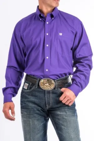 Cinch Purple Classic Fit Men's Shirt