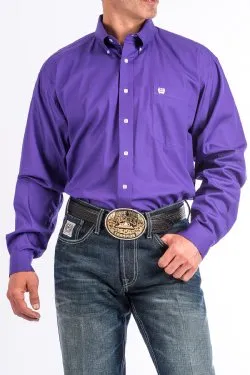 Cinch Purple Classic Fit Men's Shirt