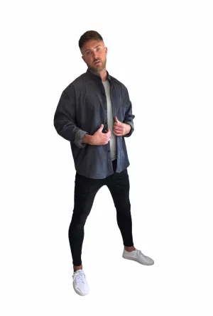 Corduroy Overshirt Steel Grey