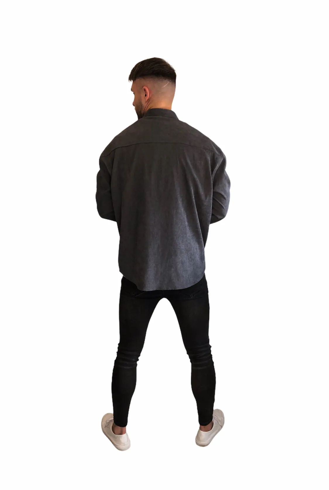 Corduroy Overshirt Steel Grey