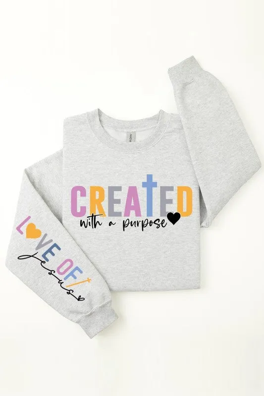Created With a Purpose Fleece Sweatshirts