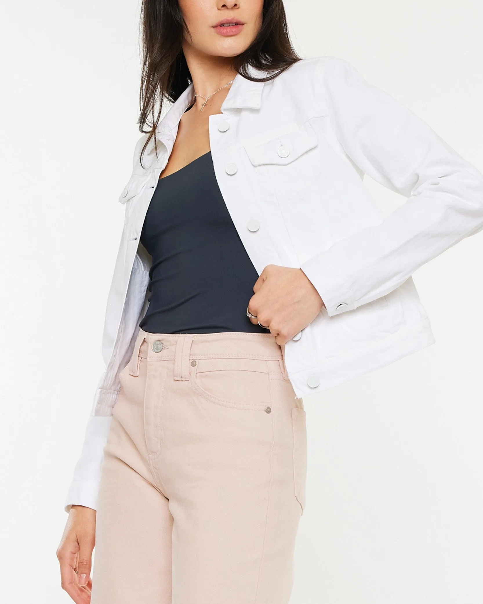 Denim Jacket - White
