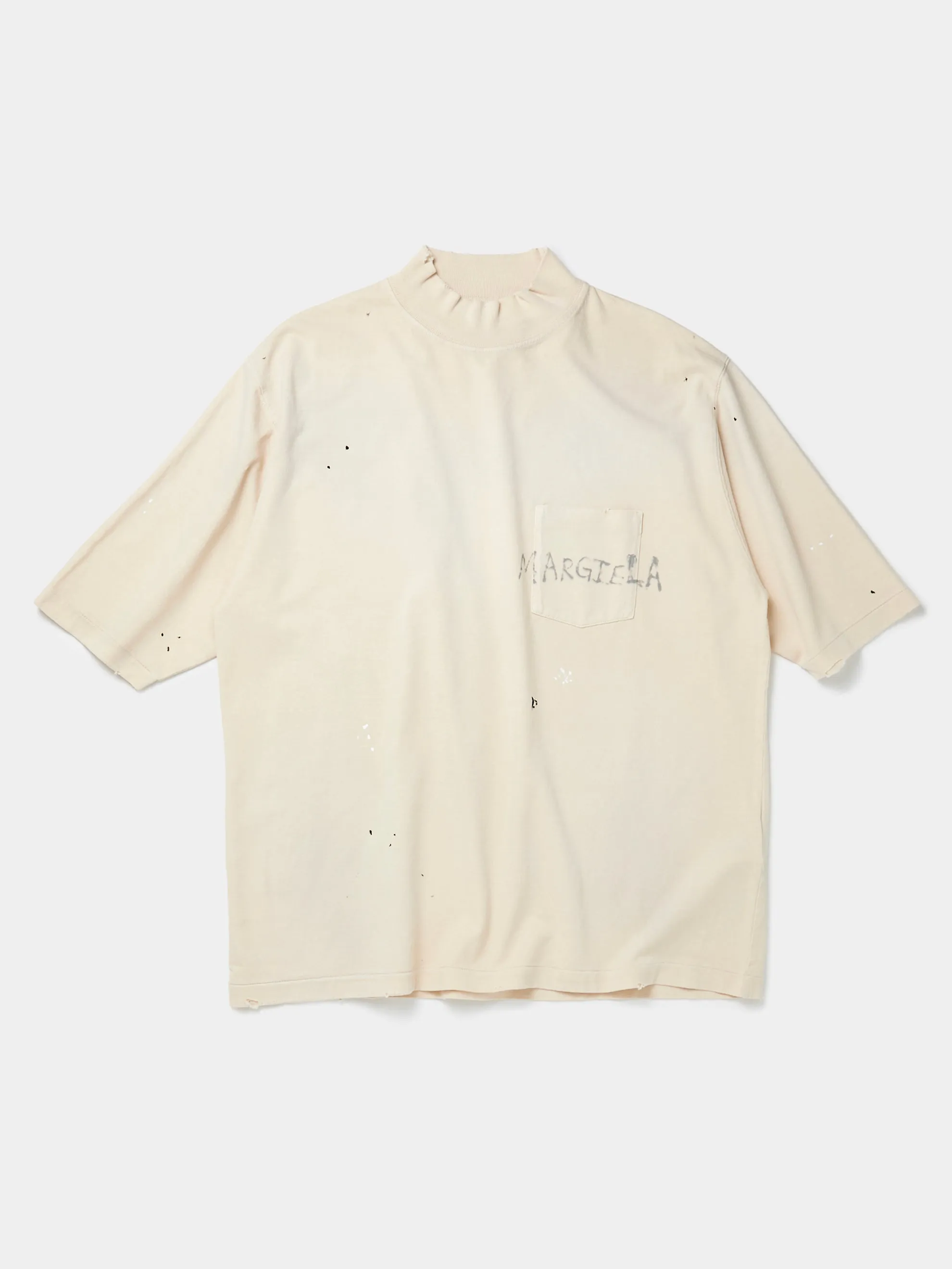 Distressed Pocket Tee (Dirty Ecru)