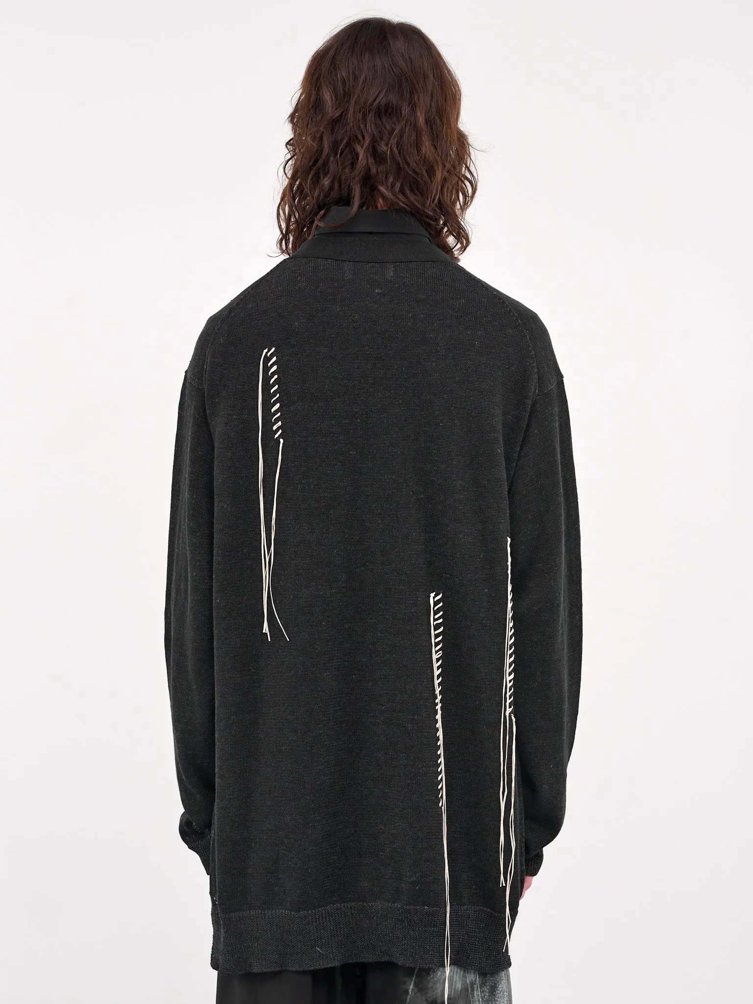 Embroidered Cardigan (HP-K82-383-1-CHARCOAL)