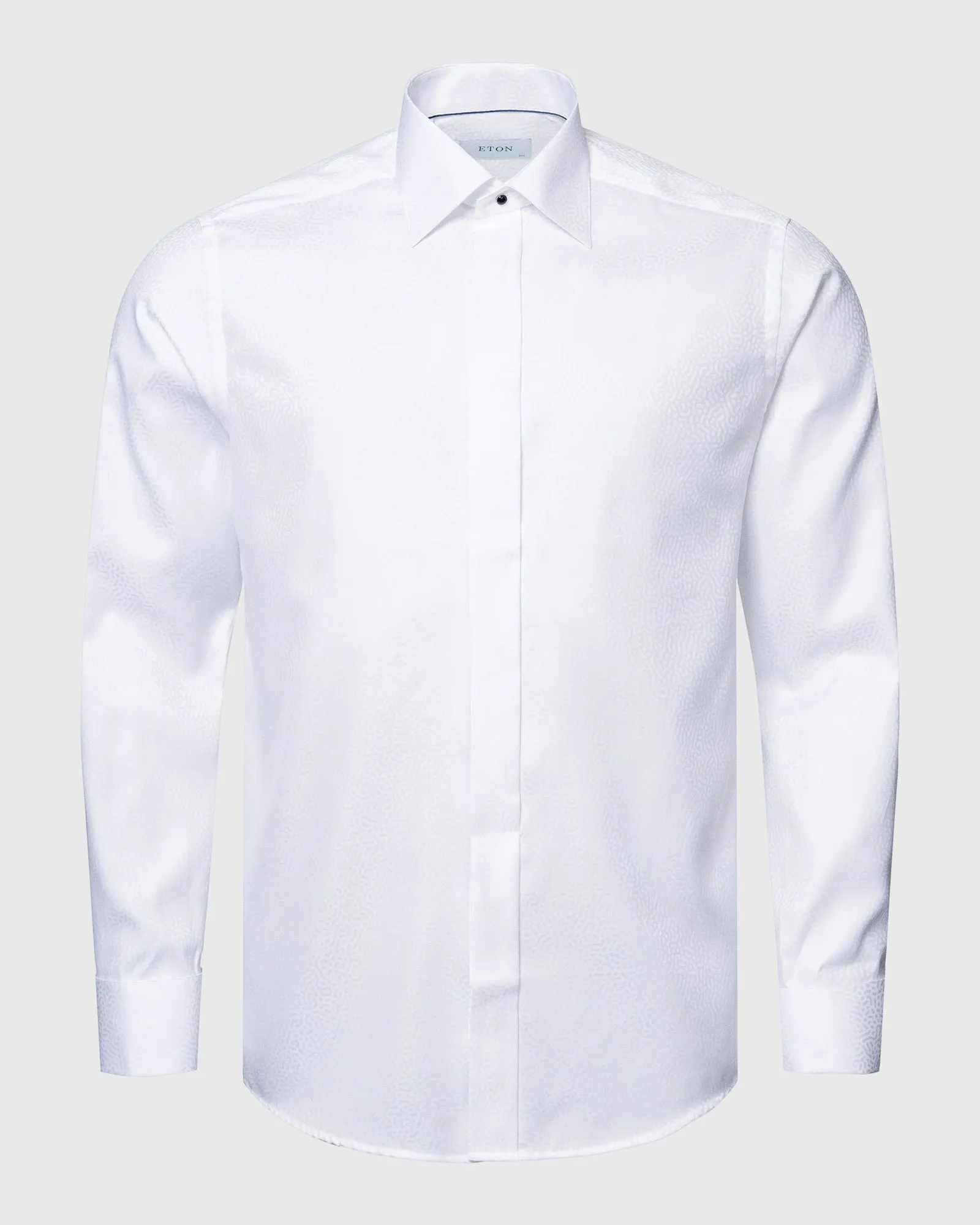 ETON 10000426901 WHITE JACQUARD SLIM FC SHIRT