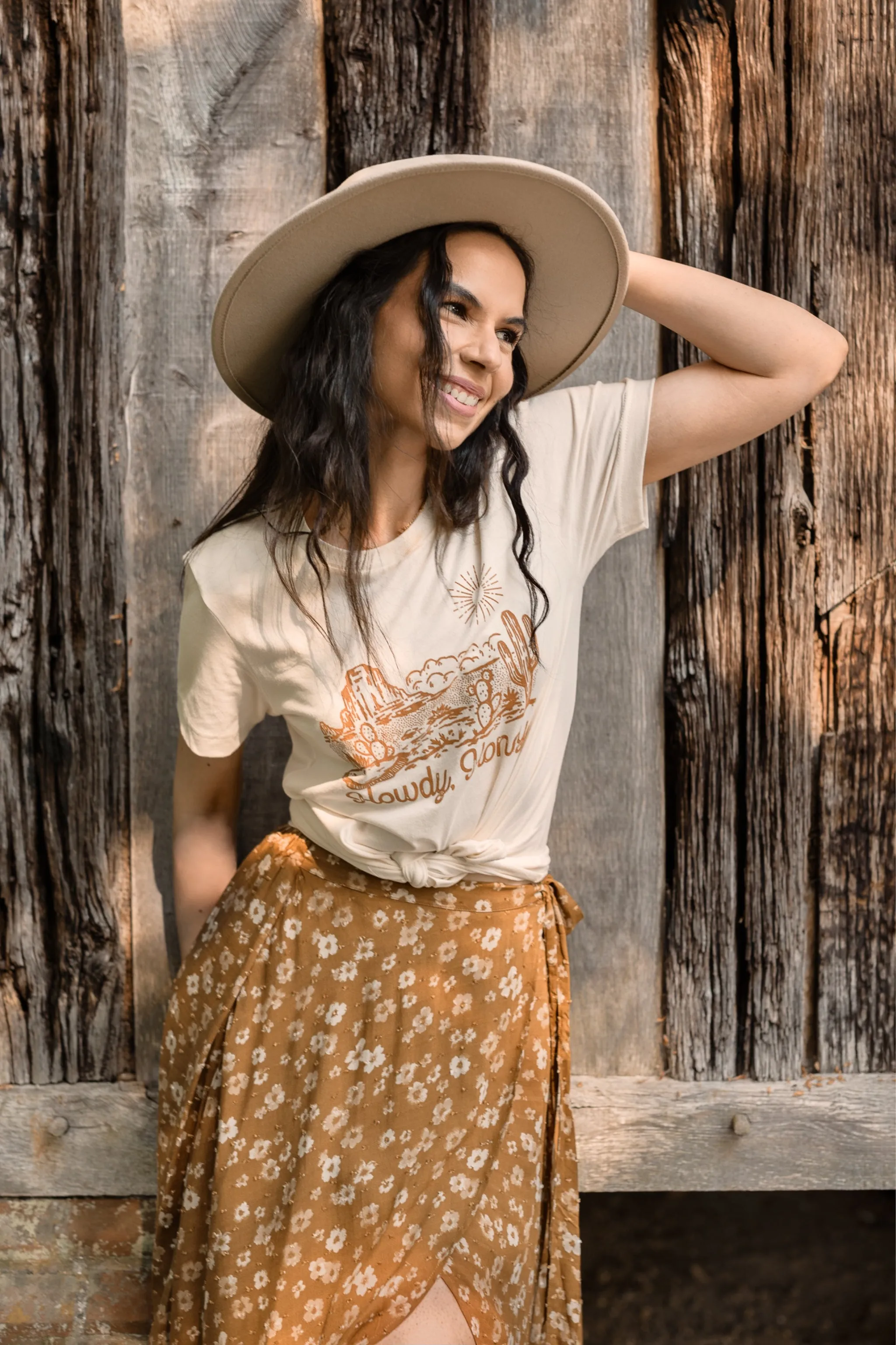 Floral Asymmetrical Maxi Skirt