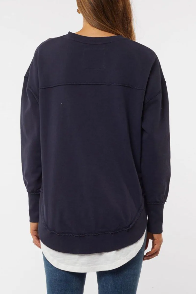 Foxwood - Delilah Crew Navy