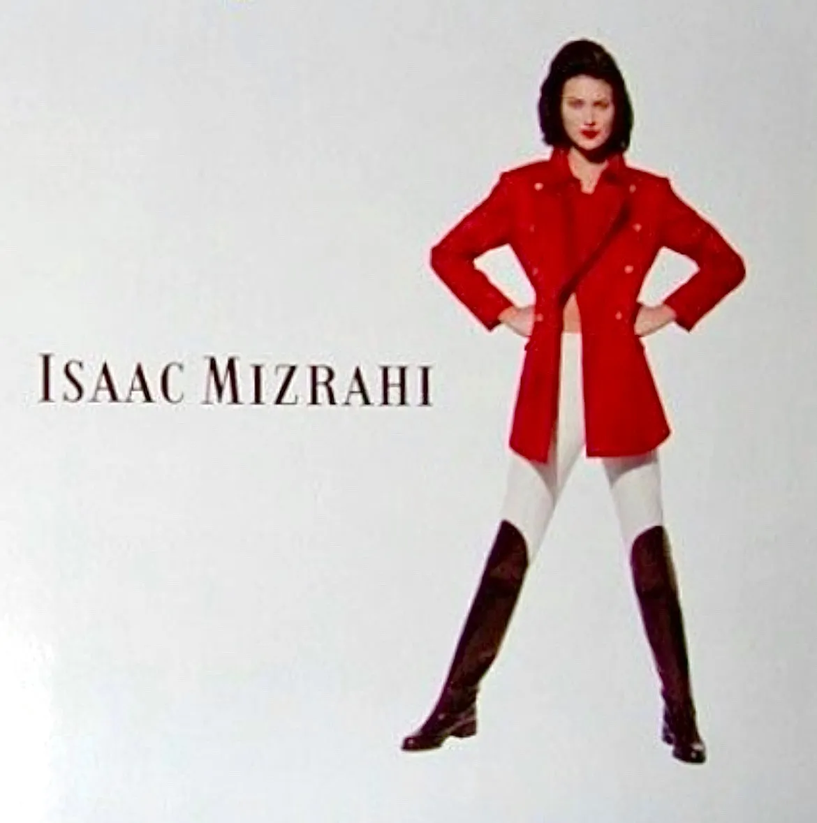 F/W 1995 Isaac Mizrahi Red Wool Double Breasted Jacket