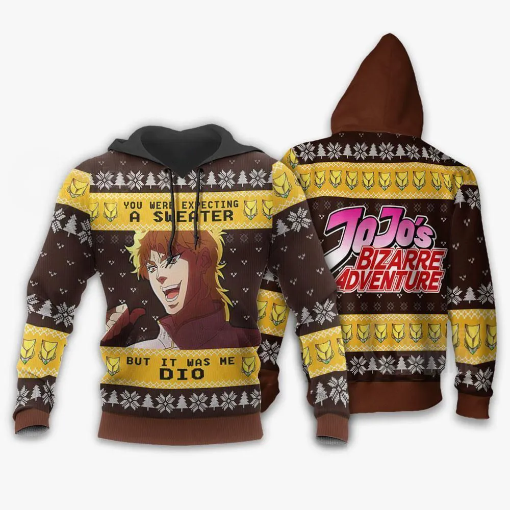 Giftngon - Dio Brando Ugly Christmas Sweater JoJo's Bizarre Adventure Xmas For Kids