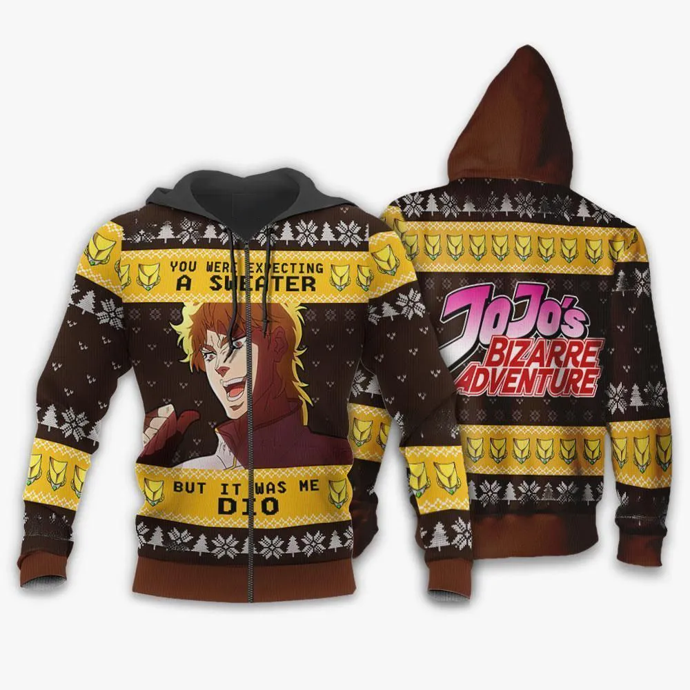 Giftngon - Dio Brando Ugly Christmas Sweater JoJo's Bizarre Adventure Xmas For Kids