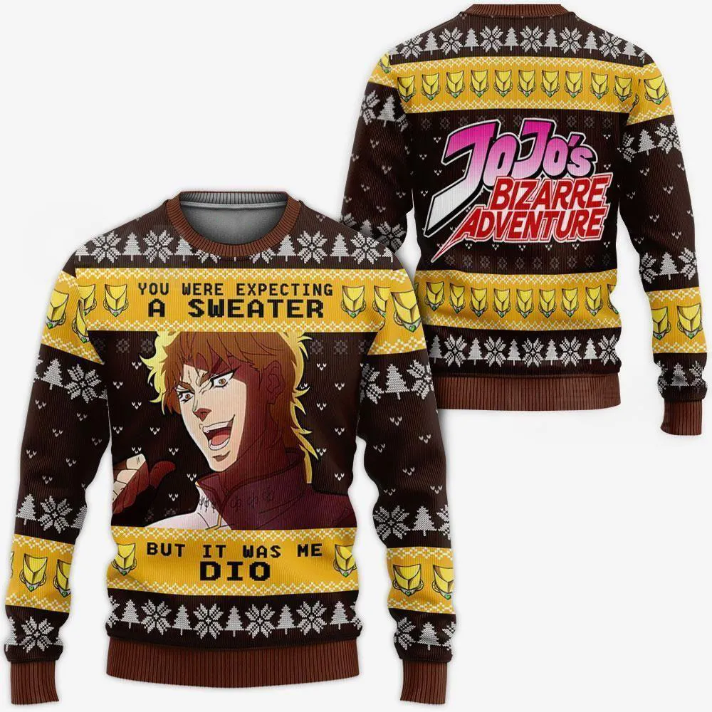 Giftngon - Dio Brando Ugly Christmas Sweater JoJo's Bizarre Adventure Xmas For Kids