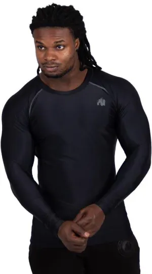 Gorilla Wear Hayden Compression Longsleeve - Black/Grey