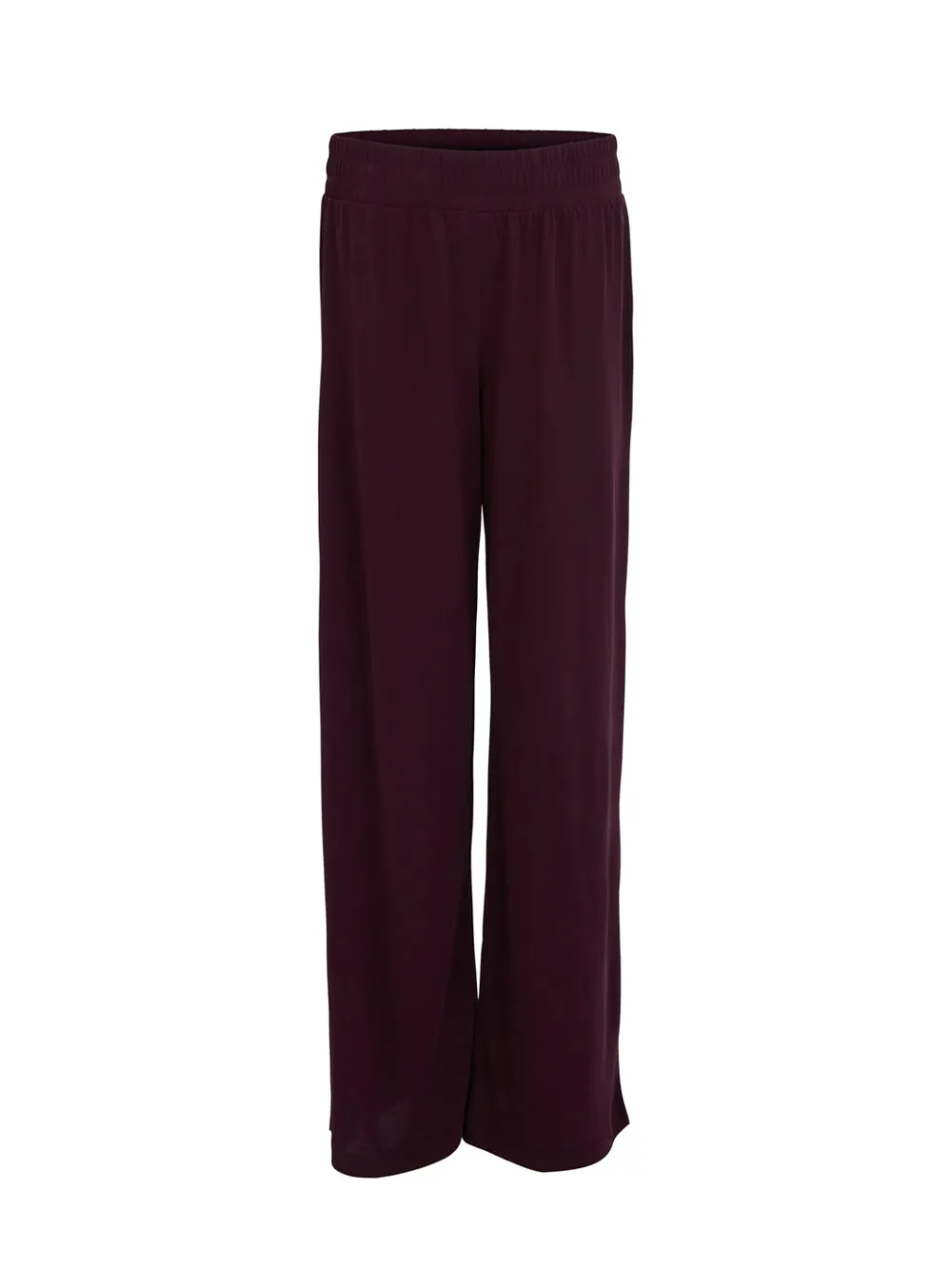 Highline Jersey Relaxed Wide Leg Pants (Currant)