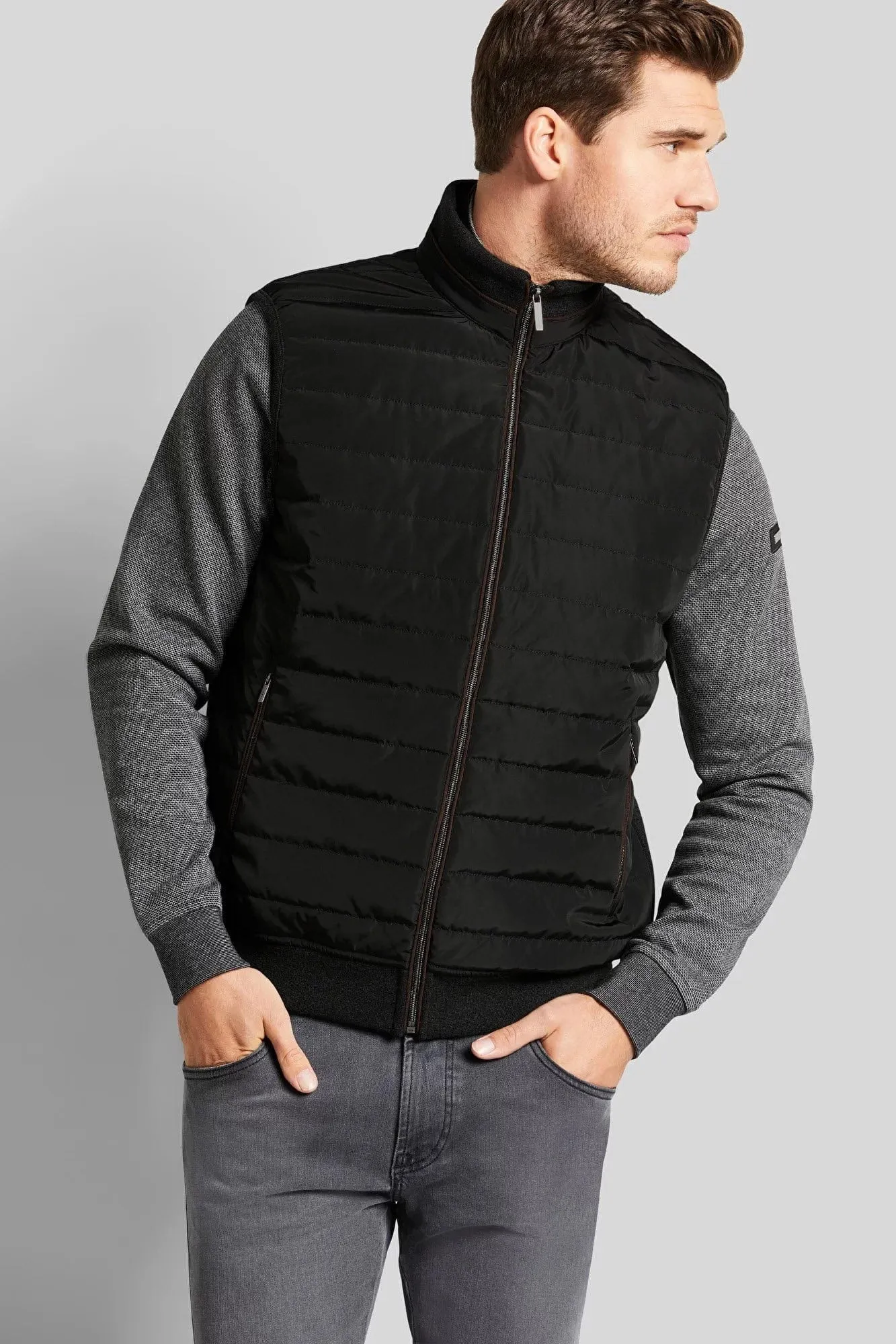 Hybrid Quilted Gilet - Anthracite
