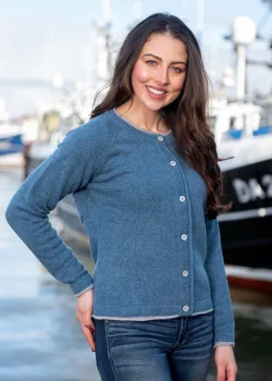 IrelandsEye Women's Killiney Cardigan | Harbour Blue