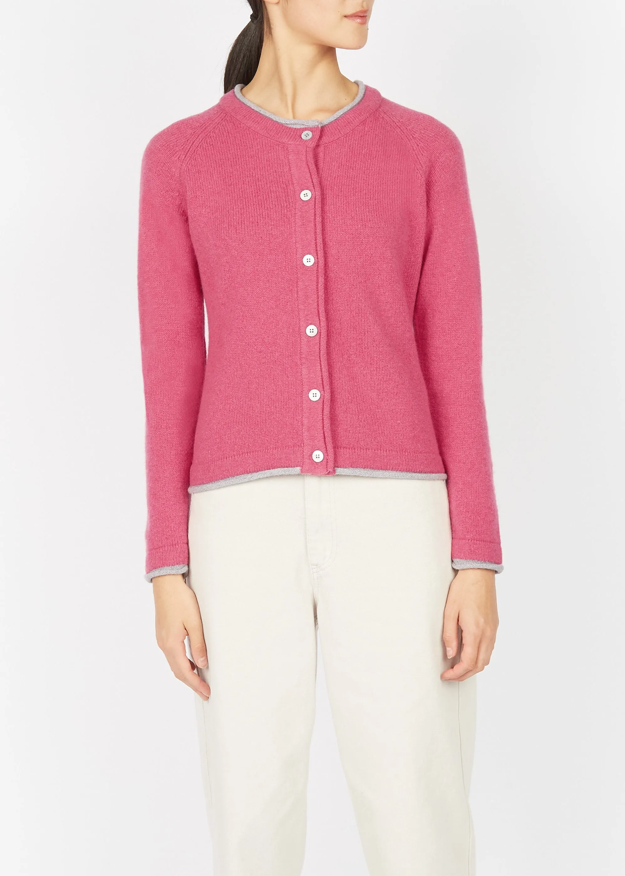 IrelandsEye Women's Killiney Cardigan | Rose Pink