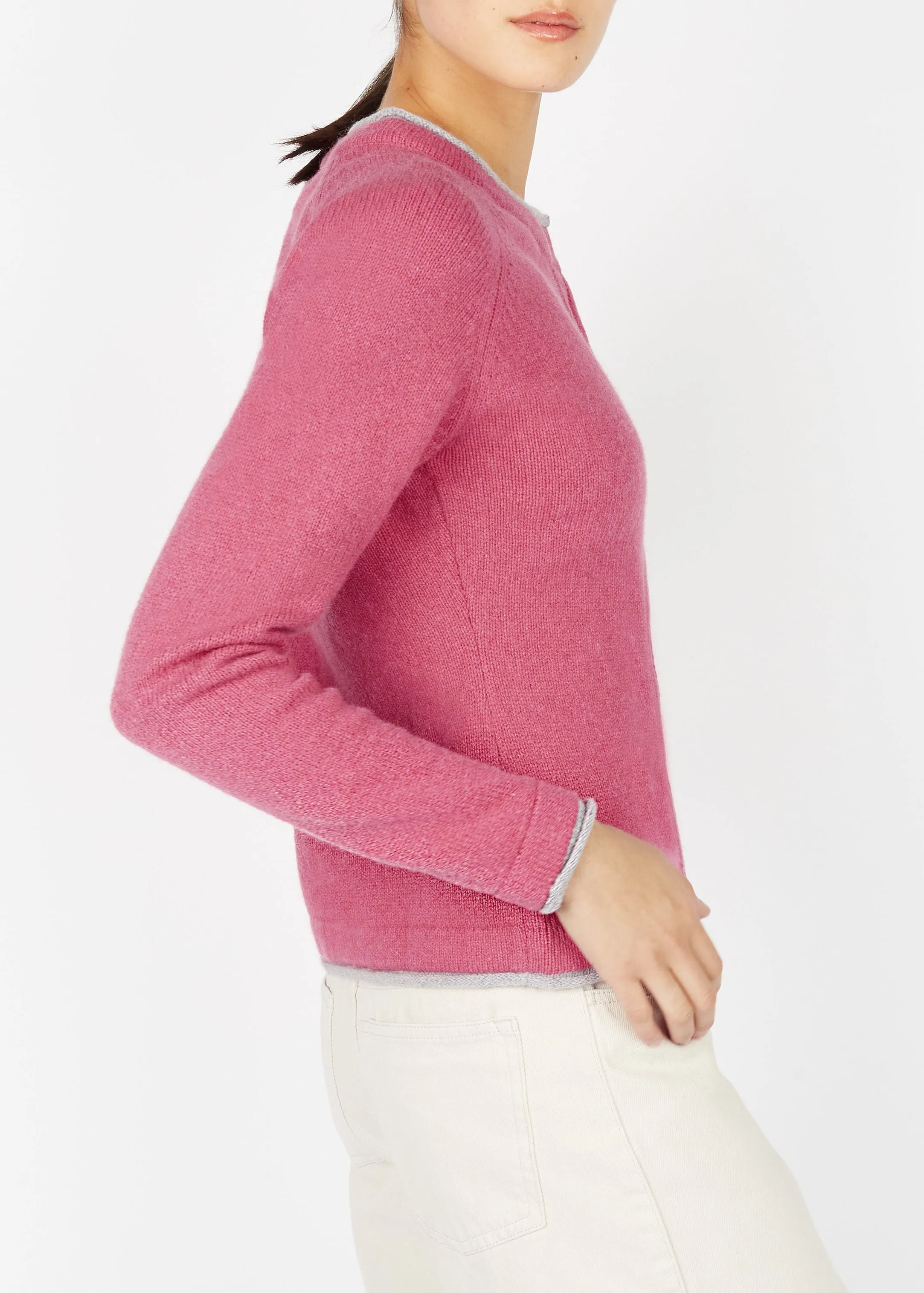 IrelandsEye Women's Killiney Cardigan | Rose Pink