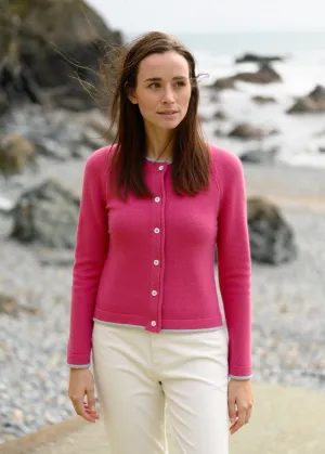 IrelandsEye Women's Killiney Cardigan | Rose Pink