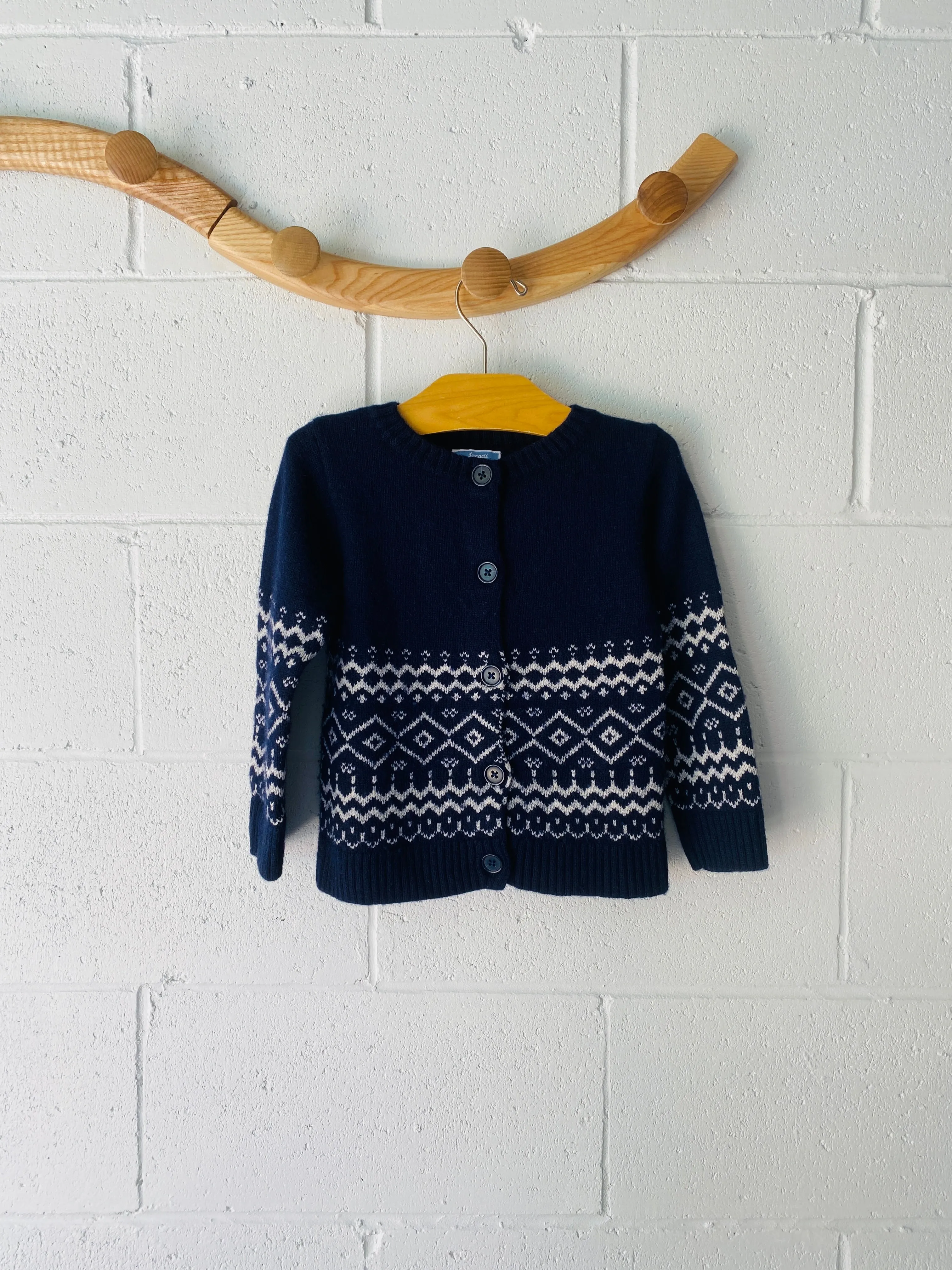 Jacadi Soft Navy Cardigan, 3 years