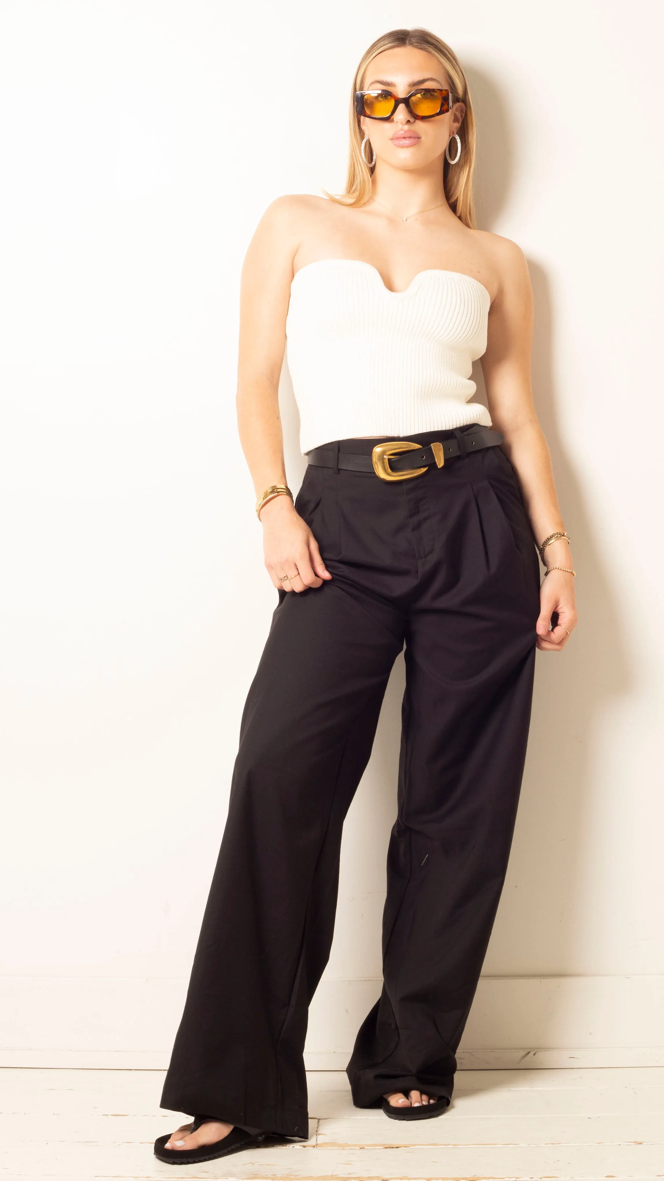 Kailee Sweater Top - Off White