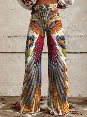 Kiara - Retro Tucano Farm Pattern Trousers