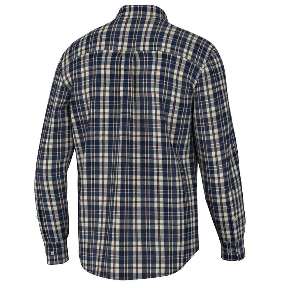 Local Boy Chastain Dress Shirt- Seablue/Cream/Redsea