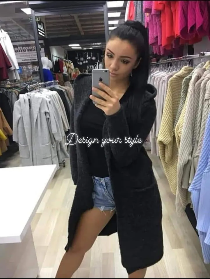 Long Cardigan/ black