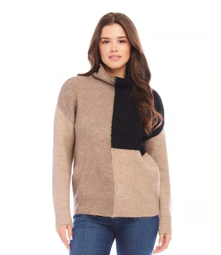 Mabel Multi Colorblock Sweater- Karen Kane 3N94275