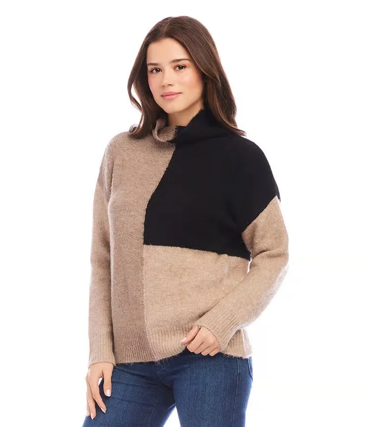Mabel Multi Colorblock Sweater- Karen Kane 3N94275