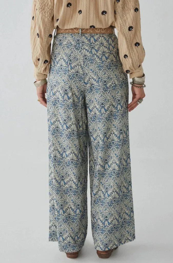 Maison Hotel Pepe Pant in Spiral Blues Lapis Lazuli