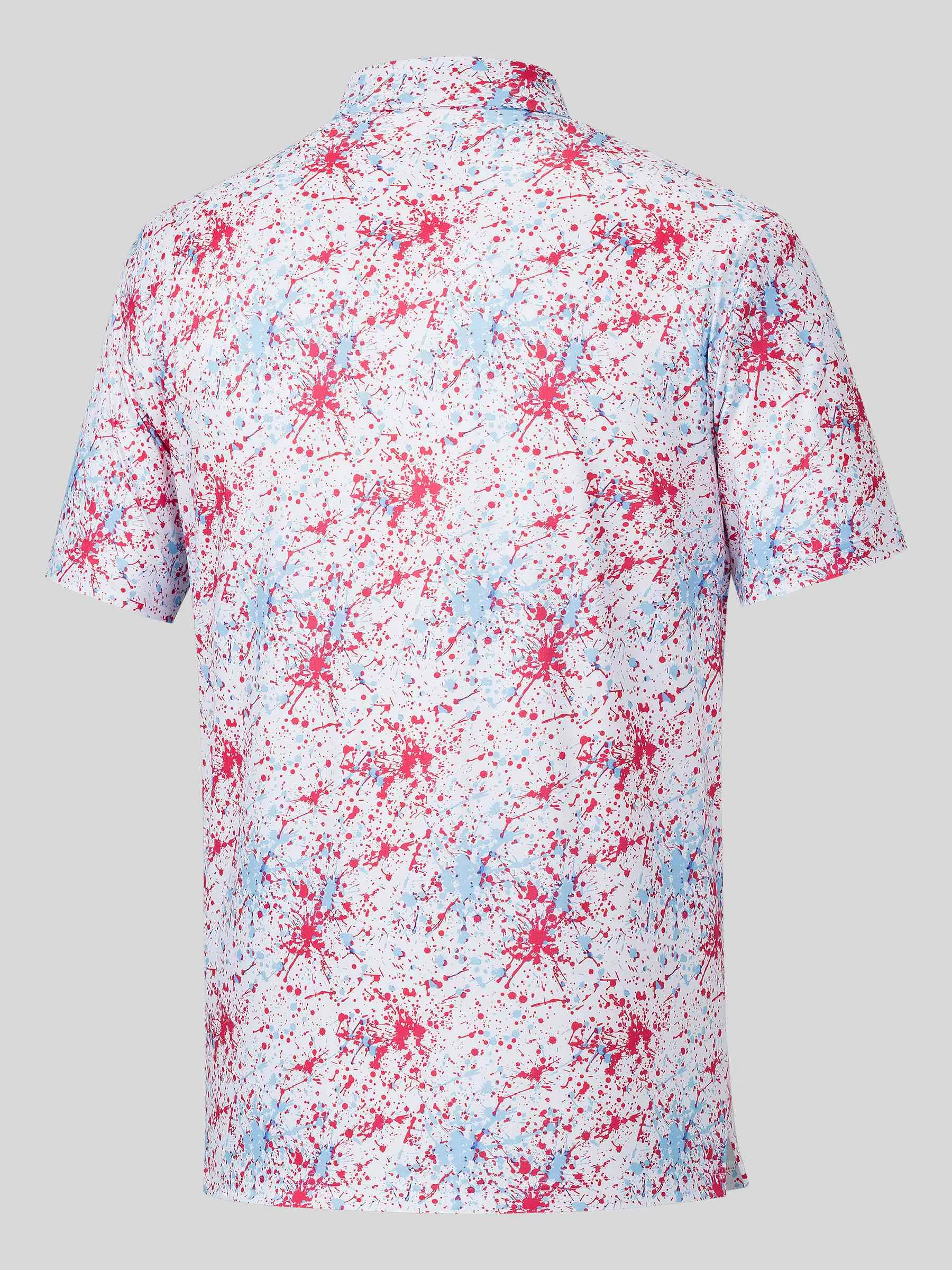 Men's Golf Print Polo Shirts