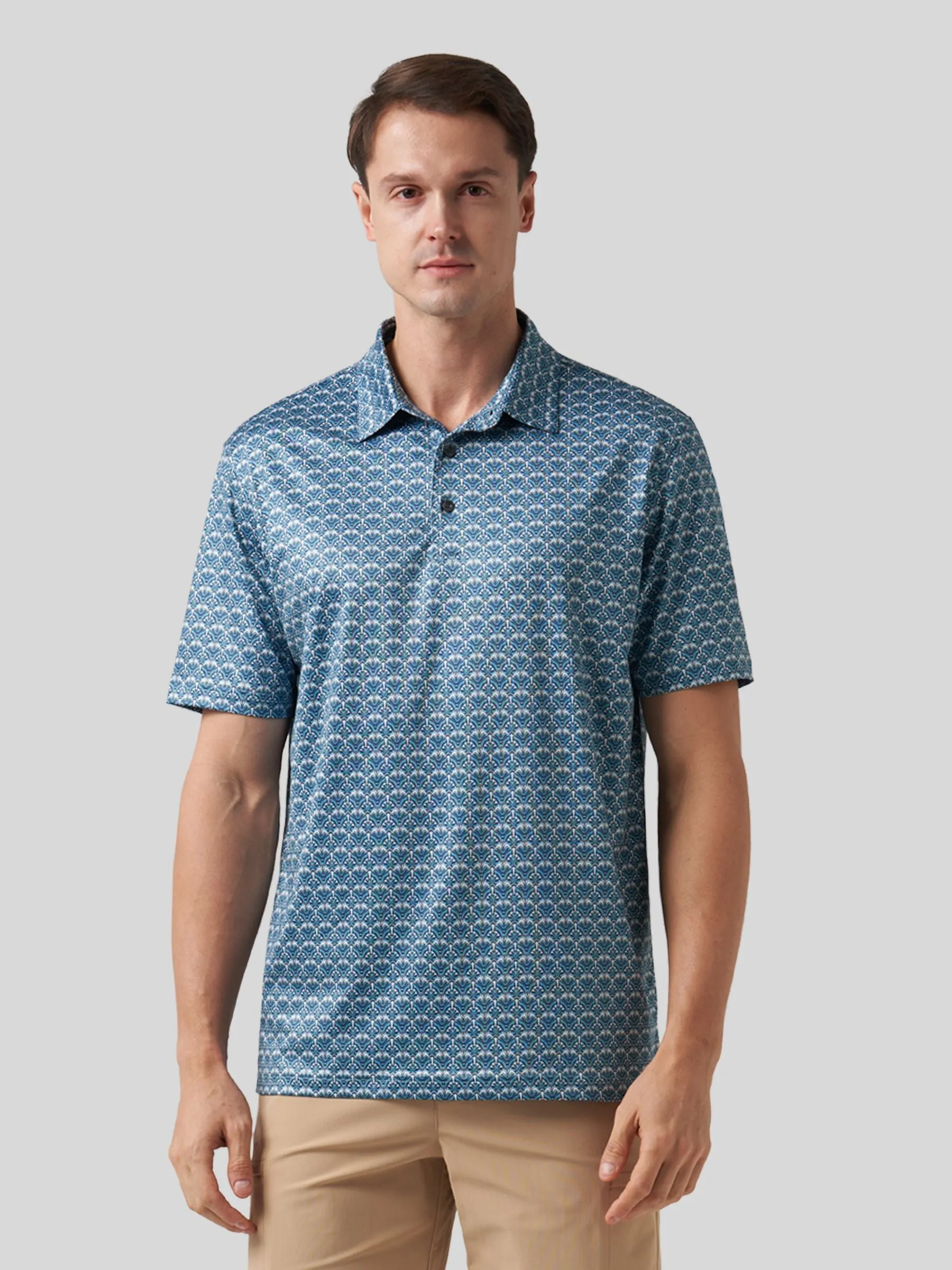 Men's Golf Print Polo Shirts